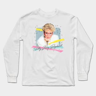 Sally Jessy Raphael / Vintage Faded Look 90s Style Fan Design Long Sleeve T-Shirt